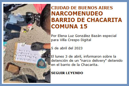 NARCOMENUDEO CHACARITA